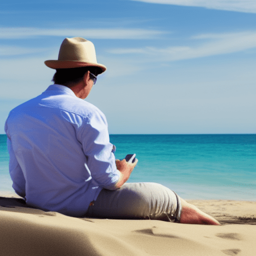 876565671_a_Technology_Executive_at_the_beach_thinking_about_the_future__by_Jeffrey_Smart_of_Australia An executive doing strategic planning