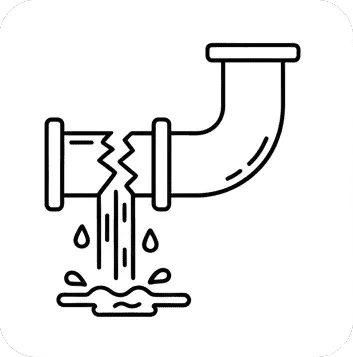 icon leaking pipeline no border icon leaking pipeline no border